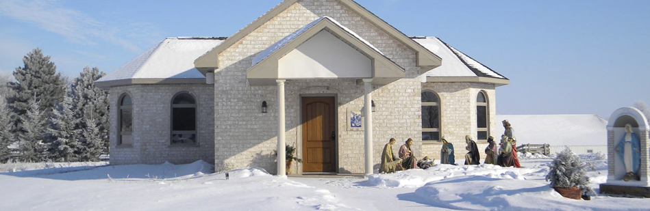 An image of our shrine during the winter months.