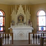 An image of the front altar.
